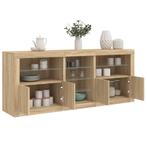 vidaXL Dressoir met LED-verlichting 162x37x67 cm sonoma, Huis en Inrichting, Kasten | Dressoirs, Minder dan 50 cm, Verzenden, Nieuw