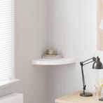 vidaXL Hoekschap zwevend 35x35x3,8 cm MDF hoogglans wit, Verzenden, Nieuw