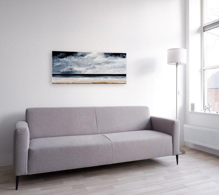 Matthieu van Riel - Beach Texel, Antiek en Kunst, Kunst | Schilderijen | Modern