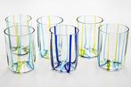 Signed Mid-Century Glass Drinking Set(6), Italy 1960 -