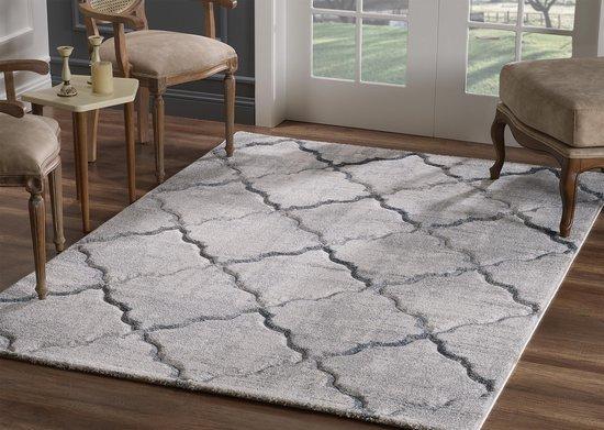 Lorena Vienna - Vloerkleed - Grijs - 80x150cm, Huis en Inrichting, Stoffering | Tapijten en Kleden, Verzenden
