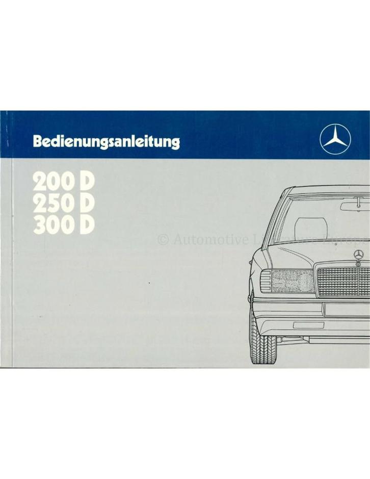 1986 MERCEDES BENZ E KLASSE INSTRUCTIEBOEKJE DUITS, Auto diversen, Handleidingen en Instructieboekjes