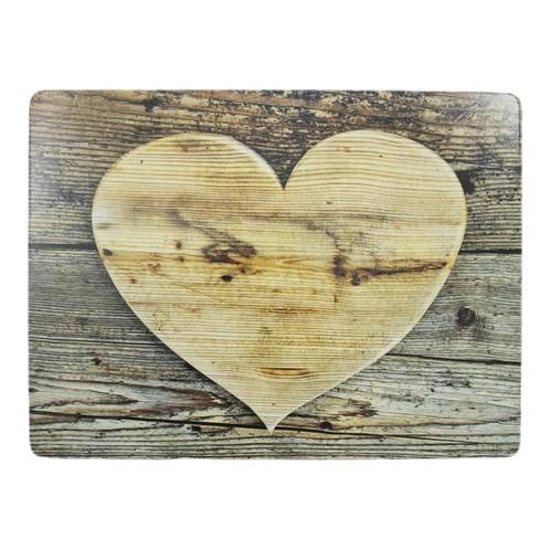 placemat hart hout 30x40cm (4), Huis en Inrichting, Woonaccessoires | Overige, Verzenden