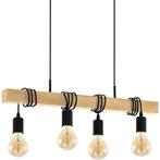 EGLO Hanglamp TOWNSHEND zwart, bruin / l70 x h110 x, Huis en Inrichting, Lampen | Overige, Nieuw, Verzenden