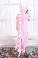 Onesie Lichtroze Draak Pak L-XL Drakenpak Dino Kostuum Roze, Kleding | Heren, Carnavalskleding en Feestkleding, Maat 52/54 (L)
