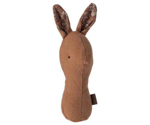 Maileg - Lullaby friends Bunny Rattle Chocolate, Kinderen en Baby's, Speelgoed | Poppen