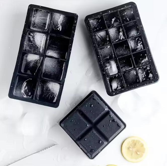 Siliconen IJsblokjesvorm – Grote Vierkante IJsblokjes Tray, Witgoed en Apparatuur, Koffiemachine-accessoires, Nieuw, Verzenden