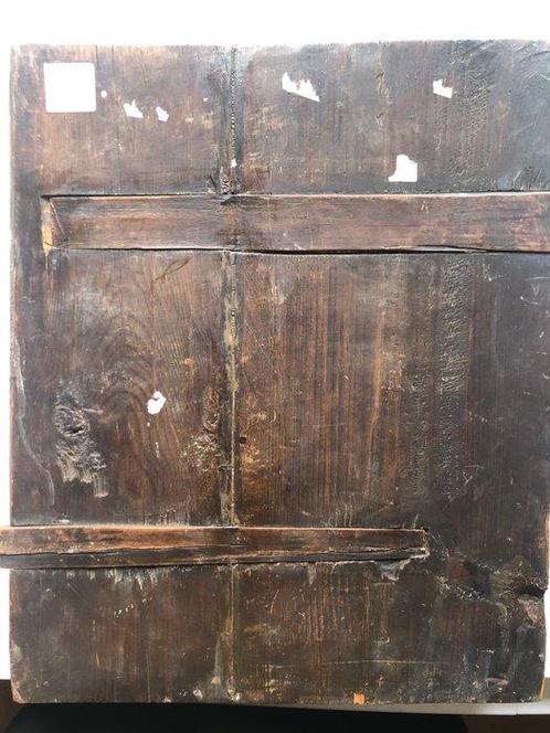 Icoon - San Nestor de Kroniek - 30,6 x 37 cm - Hout, Tempel, Antiek en Kunst, Antiek | Boeken en Bijbels