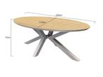Salvador dining tuintafel ovaal latte 220x114xH75 cm, Ophalen of Verzenden, Nieuw