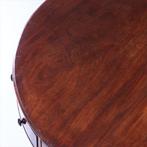 Drumtabel met massief mahonie blad 4 laden en 4 schijnladen, Antiek en Kunst, Antiek | Kantoor en Zakelijk, Ophalen of Verzenden