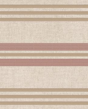 Linnenlook Half Panama Streep Rood, Hobby en Vrije tijd, Stoffen en Lappen, Rood, Nieuw
