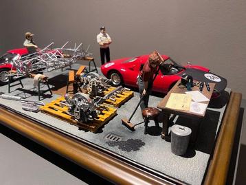 Custom Made Diorama 1:18 - Model sportwagen - Afmetingen: 51 beschikbaar voor biedingen