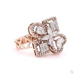 Ring - 14 karaat Roségoud - 1.03ct. tw. Diamant (Natuurlijk), Sieraden, Tassen en Uiterlijk, Ringen, Nieuw