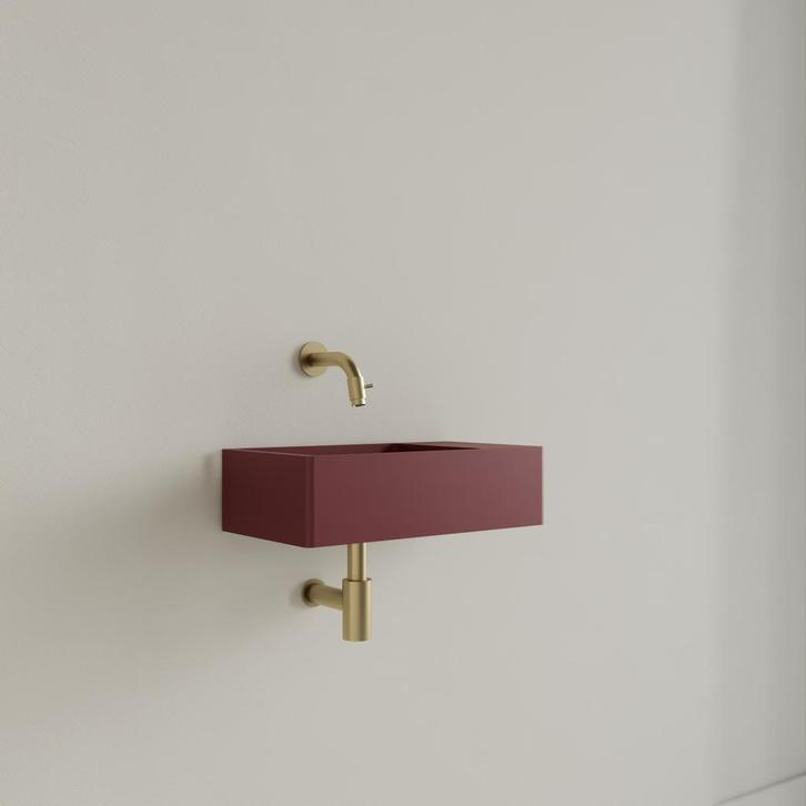 Fontein Gliss Design Freya Solid Marble 40x22x10 cm Zonder, Doe-het-zelf en Verbouw, Sanitair, Overige typen, Nieuw, Ophalen of Verzenden