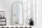 Design Wandspiegel WAVE 160cm Witte Ronde Boogspiegel -, Huis en Inrichting, Woonaccessoires | Spiegels, Ophalen of Verzenden