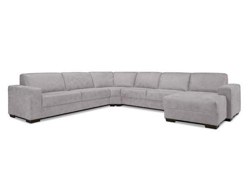 Hoekbankstel Malden - hoekbanken - Zilver, Huis en Inrichting, Banken | Sofa's en Chaises Longues, Nieuw, Stof