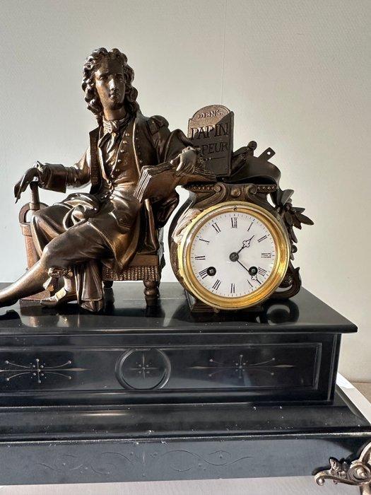 Figurale pendule - Antiek Messing, Zinklegering, Marmer -, Antiek en Kunst, Antiek | Klokken