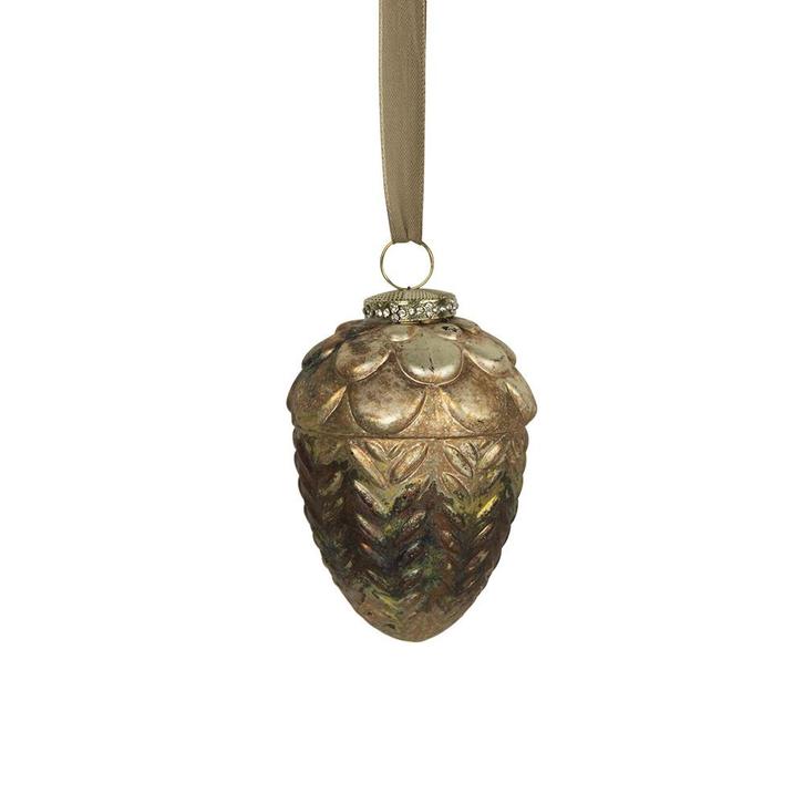 decoratie eikel antiek groen 11cm, Huis en Inrichting, Woonaccessoires | Overige, Verzenden