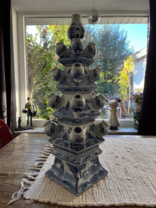 Vaas - Aardewerk - Tulpenvaas - Delft Blauw, Antiek en Kunst, Kunst | Designobjecten