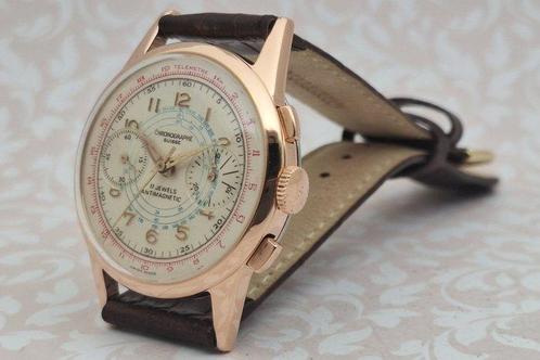 Chronographe Suisse - Cal. Landeron 151 - JUMBO - Zonder, Sieraden, Tassen en Uiterlijk, Horloges | Heren