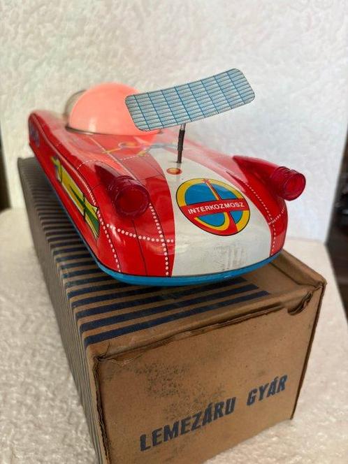 Lemezáru Gyár - Speelgoed robot Interkozmosz Space Car -, Antiek en Kunst, Antiek | Speelgoed