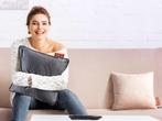 2dekans | Home&Comfort - Verwarmd Kussen Draadloos - Fluweel, Ophalen of Verzenden, Zo goed als nieuw, Grijs