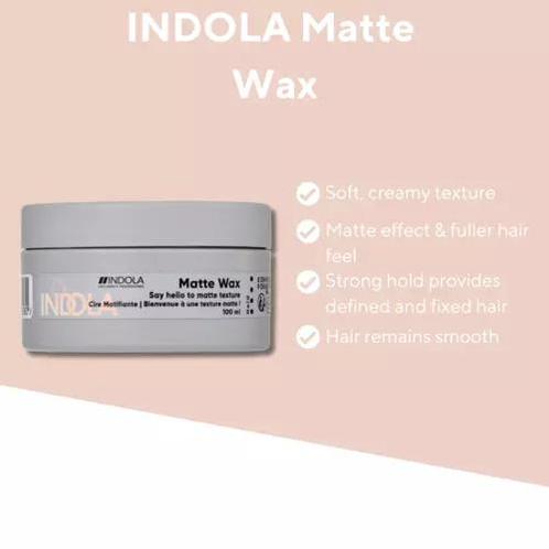 Indola Matte Wax, Sieraden, Tassen en Uiterlijk, Uiterlijk | Haarverzorging, Nieuw, Verzenden
