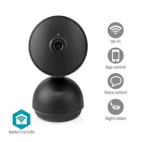 Draadloze binnen camera draaibaar | Wifi | MicroSD | Met App, Audio, Tv en Foto, Videobewaking, Binnencamera, Nieuw, Verzenden