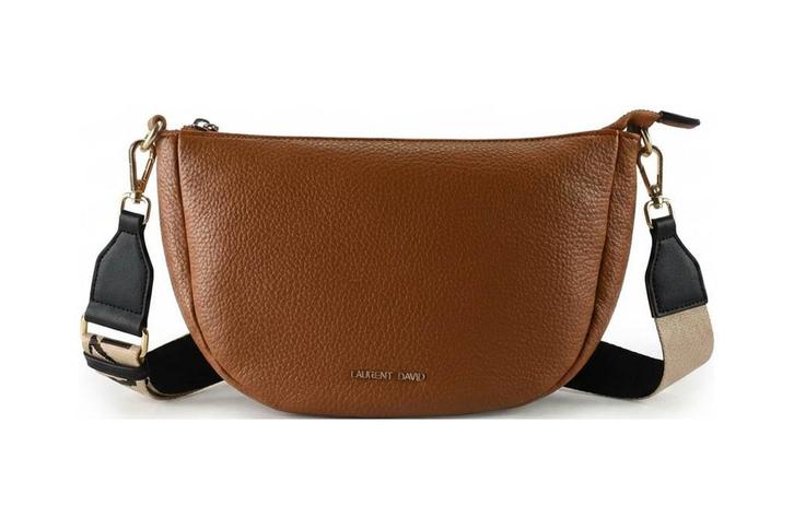 Laurent David Handtas in maat standaard Cognac, Sieraden, Tassen en Uiterlijk, Tassen | Damestassen, Zo goed als nieuw, Verzenden