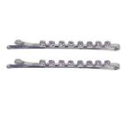 Haarspeld Schuifspeldjes 8 Strass Steentjes Zilver, Nieuw