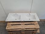 Wastafel 121 x 46 cm keramiek vrijhangend, Huis en Inrichting, Badkamer | Badkamermeubels, Nieuw, Ophalen of Verzenden