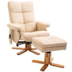 TRUUSK Relaxfauteuil Met Ligfunctie Massagestoel Met Voetenb, Huis en Inrichting, Fauteuils, Verzenden, Nieuw