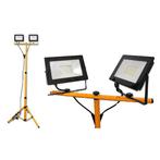 Dubbele LED Bouwlamp op statief | IP65 | 2x30W, Doe-het-zelf en Verbouw, Bouwverlichting, Ophalen of Verzenden, Nieuw, 50 tot 200 watt