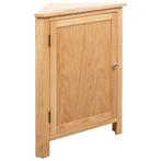 vidaXL Hoekkast 59x45x80 cm massief eikenhout, Verzenden, Nieuw