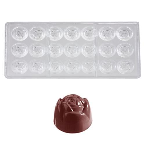 Bonbonvorm Chocolate World Roos (21x) 28x20 mm, Hobby en Vrije tijd, Taarten en Cupcakes maken, Nieuw, Verzenden