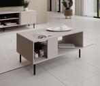 Meubella Salontafel 92cm beige rechthoekig modern, Huis en Inrichting, Tafels | Salontafels, 50 tot 100 cm, Verzenden, Nieuw, 50 tot 100 cm