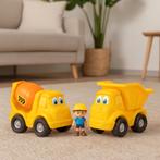 2dekans | Lets Play Speelset Bouwtrucks - 2 Stuks -, Kinderen en Baby's, Ophalen of Verzenden, Zo goed als nieuw