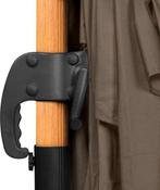 2dekans | VONROC Premium Zweefparasol Pisogne 300x300cm –, Ophalen of Verzenden, Zo goed als nieuw