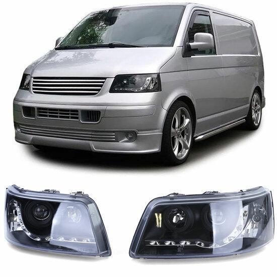 Koplampen + LED Dagrijverlichting VW Transporter T5 CS082, Auto-onderdelen, Verlichting, Nieuw, Volkswagen