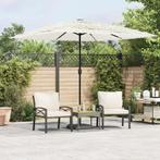 vidaXL Parasol met stalen paal 248x248x248 cm wit, Tuin en Terras, Parasols, Verzenden, Nieuw, 2 tot 3 meter