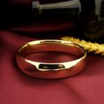 Gouden brede slavenarmband | Ø 60 mm (tijdloos sieraad), Ophalen of Verzenden, Gebruikt, Overige kleuren, Goud