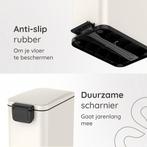 2dekans | Deleca Prullenbak Prestige - 50 Liter - Smal - RVS, Huis en Inrichting, Woonaccessoires | Prullenbakken, Ophalen of Verzenden