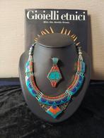 wit metaal argent - Parure - + hanger + mineraalstenen