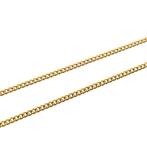 Gouden gourmetschakel ketting | 42,5 cm (gourmet ketting), Sieraden, Tassen en Uiterlijk, Kettingen, Goud, Gebruikt, Ophalen of Verzenden