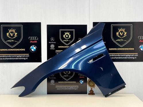 BMW 5-serie spatbord/zijscherm links bj.2013 kleur blauw, Auto-onderdelen, Carrosserie en Plaatwerk, Gebruikt, BMW, Voor, Links