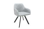 Retro design stoel LUCCA steengrijs met quilten industrieele, Huis en Inrichting, Stoelen, Ophalen of Verzenden, Nieuw
