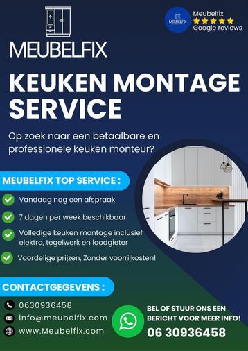 Ikea Keukenmonteur –Elektra met complete montage Betaalbaar! beschikbaar voor biedingen