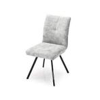 Eetkamerstoel Flora - eetkamerstoelen - Zilver, Nieuw, Stof