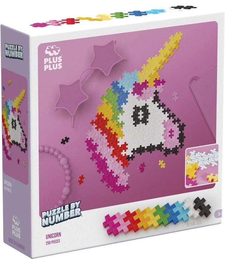 Plus-Plus Puzzle By Number - Eenhoorn, Kinderen en Baby's, Speelgoed | Overig