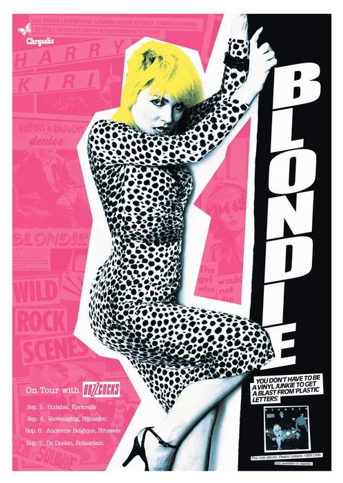 Posters - Poster Blondie - Blondie - Roze, Verzamelen, Muziek, Artiesten en Beroemdheden, Zo goed als nieuw, Verzenden